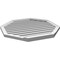 Ekena Millwork Octagonal Surface Mount PVC Gable Vent: Functional, w/ 2"W x 2"P Brickmould Sill Frame, 34"W x 34"H GVPOC34X3403SF - alternate 4
